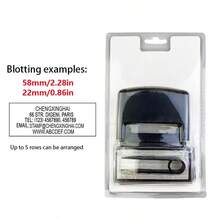 组合式数字字母符号印章，可调节自来墨日期和数字印章 - B-2 - 查看 7