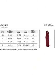 Sparkling Point Neck V Pendant Neck Patchwork Dress Fall 2026 New Hip Night Dress Bag Style - Màu Đỏ Sâu - Xem 4