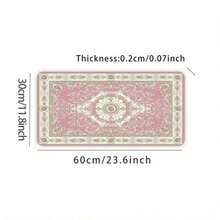 1 tấm lót bàn phong cách Bohemian kèm tấm lót chuột - 35.4x15.7 inch, kích thước cực lớn, thiết kế hai mặt chủ đề Bohemian, với họa tiết Bohemian, đế cao su chống trượt, hỗ trợ cổ tay, bề mặt polyester có thể giặt được, phù hợp cho dàn máy chơi game và những người yêu thích phong cách Bohemian, phụ kiện bàn làm việc, đồ dùng văn phòng, tấm lót bàn, tấm lót chuột. - Hồng - Xem 14