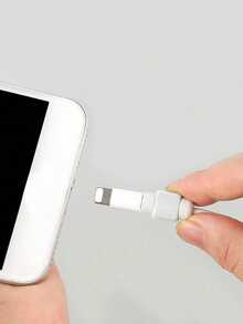 2 unidades de capas protetoras brancas em ABS para cabos de dados, compatíveis com cabos de carregamento da Apple. - Branco - Ver 3