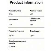Air Pro 6 TWS 蓝牙耳机，无线蓝牙耳机，降噪耳塞，带麦克风，无线耳机 - 彩色 - 查看 5