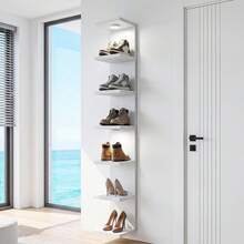 Tomnk 7 Tier Bathroom Organizer Shelf, Wall Mounted Shelf Unit, Floating Shelves, Wall Shelf For Home Decor Organizer Display, Wall Decor For Living Room, Bedroom, Office - 彩色 - 查看 7