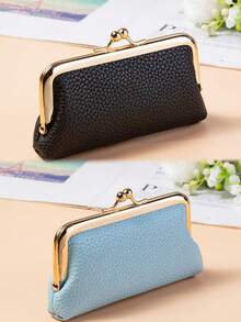 Fashionable Retro Women's Bifold Zipper Coin Purse Suitable For Daily Use Clip Wallet For Women Wallet Mini Wallet Purse Wallet Coin Wallet Wristlet Wallet Wallet - Multicolor - View 20