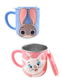 Disney 迪士尼疯狂动物城朱迪尼克3D可爱不锈钢杯 - 320毫升带把手杯，耐热，适用于咖啡、牛奶，家居饮具及礼品 - 彩色 - 查看 7