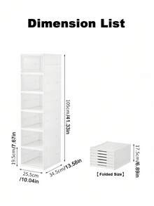 Foldable Shoe Rack With Cover, No Assembly Required, Suitable For Renters, Sneaker Enthusiasts, Universal Shoe Storage Furniture For Bedroom, Dorm, Living Room, Entryway - White - View 10