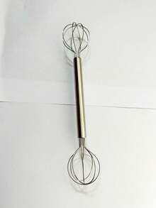 1个/2个装不锈钢味噌搅拌器，家用双头手动奶油搅拌器，味噌搅拌器，蛋液酱汁搅拌器，双头量杯搅拌器，咖啡奶泡器，牛奶搅拌器，厨房创意烘焙工具，厨房小工具，鸡蛋搅拌器 - 彩色 - 查看 10