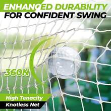 Golf Practice Net With Turf Mat, Complete Backyard Hitting Aid Set, 3-In-1 Training Mat, Target Pockets, Portable For Indoor Outdoor Driving Chipping Swing - Black - View 6
