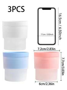 3pcs Ice Ball Maker, Round Ice Cube Mold Suitable For Whiskey, Cocktails, Juices, Bourbon, Old Fashioned, Transparent Ice Cube Mold Silicone Freeze Mold (White, Blue And Pink) - Multicolor - View 9