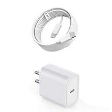 30W PD快充墙式适配器 + 200厘米高效快充数据线，兼容 17 Pro Max/17 Pro/17/Air/16/15、S25/S24/S23/S22/S21 Ultra Plus等机型 - 美規A型插(110-127V) - 查看 10