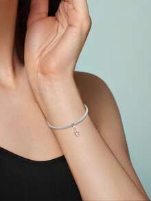 1 Piece Original 925 Sterling Silver High-Polish Finish Ensures Lasting Shine, While The Precision-Cut Cubic Zirconia Catches Light From Every Angle, Creating A Subtle Yet Eye-Catching Sparkle Ideal For Gifting To The Cat Enthusiast In Your Life, Or As A Delightful Treat For Yourself, These Versatile Charms Are Compatible With Most Major European Charm Bracelet Brands. - Silver - View 5