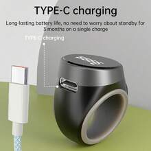 Smart Tasbih Tally Counter Type-C Rechargeable Muslims Zikr Ring Type Button Counter Prayer Time Vibration Reminder - Mixed Colors - View 4