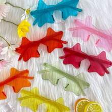 10pcs-Candy Coloured Heathered Glasses With Pentagram Sliced Metal Embellishments Are The Perfect Eyewear Choice For Summer Beach Days, Holiday Parties And Outdoor Activities!, Back To School Valentine Day - 彩色 - 查看 3