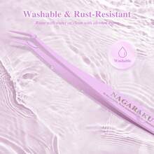NAGARAKU NS-01 DIY Non-Stick Purple Eyelash Curler, Eyelash Curling Tool For Makeup - Baby Pink - View 4