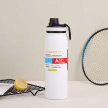 Stainless Steel Thermal Bottle 800ML Keeps Drinks Hot Or Cold - trắng - Xem 1