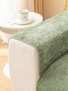 1件装雪尼尔沙发垫套,现代简约沙发套,四季皆宜,防滑防尘,保护沙发,可机洗,不变形,不褪色,防滑防宠物抓挠,防污渍,沙发翻新,沙发装饰,提升氛围,适用于1-4人座L型沙发 - 綠色 - 查看 8