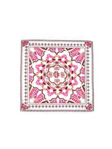 1pc Women's Bandana With Floral & Abstract Art Pattern - Multicolor - View 4