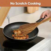 Natural Boxwood Kitchen Utensils - Wooden Spatula, Suitable For Non-Stick Pots, Pans, Skillets, Oven - Natural Wood Grain Cooking Tools - Wood Color - View 6