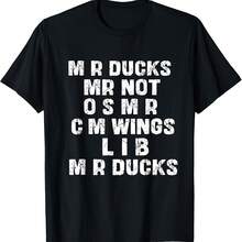 Camiseta divertida con humor retro de aves acuáticas para amantes de los patos Pase MR Ducks - Negro 5 - Ver 1