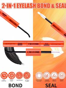 1支二合一睫毛胶水，5克睫毛胶水+5克睫毛定型液，强力防水，适用于DIY假睫毛嫁接 - 彩色 - 查看 5
