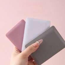 1-Piece Creative Mini Laptop With Small Mirror, Makeup Mirror, Touch Up Mirror, Practical Home Decoration Ornament, Portable And Foldable Makeup Mirror, Perfect For Carrying Around When Going Out Or Traveling - Pink - View 2
