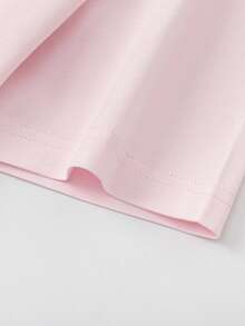 Balabala Tween Girl Summer Graphic T Shirts Boys And Girls Short Sleeve Cotton Tees - White Red - View 4