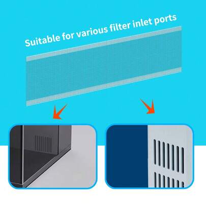 1/2/3/5pcs Aquarium Intake Filter Guard Net, Fish Tank Filter Protection Mesh, Small Fish & Shrimp Suction Prevention Net, Aquarium Inlet Modification Net, Aquarium Accessories, 7x18cm/2.76x7.09in