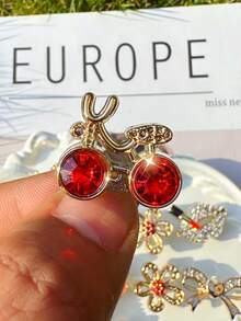 14pcs Shiny Bow & Flower Lip Gloss Set, Multifunctional Detachable Shoe Clips Suitable For Women's Sandals & Slippers, Christmas Birthday Party Gift - Multicolor - View 6