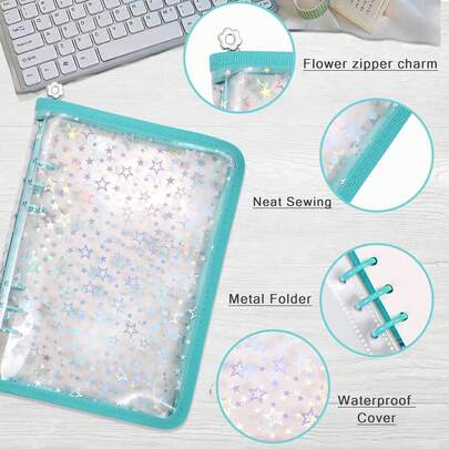 Storage Organizer, A Loose-Leaf Binder With Storage Sleeves And Anti-Stick Paper, Reusable Sticker Album Photo Holder, A5 Blank Container Organizer