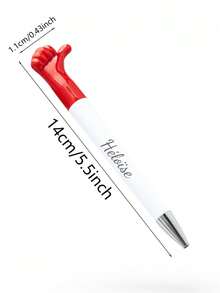 Customized Cartoon Ballpoint Pen, Plastic Rotary Thumb Pen, Promotional Advertising Pen, Customizable Logo Giveaway Pen - Multicolor - View 9