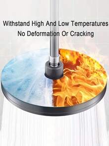 Este cabezal de ducha redondo multifunción de alta presión y ajustable está hecho de material plástico, pulido para proporcionar una experiencia de baño tipo spa con una cobertura de agua uniforme en todo el Body. Cuenta con un diseño clásico de agua fría y caliente con un estilo minimalista moderno, lo que lo hace muy adecuado para uso doméstico. - redondo - Ver 9