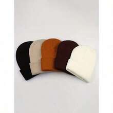 1pc Ultra-Light Knitted Beanie Hats - Unisex Style, Warm & Windproof, Suitable For Skiing And Outdoor Activities - Best Christmas Gift Choice - Multicolor - View 1
