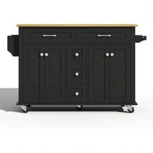 Storage Islands & Carts - Black - B - View 9