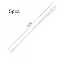 5件套柔性排水管清洁刷 - 软管疏通工具，浴室配件 - A - 查看 10