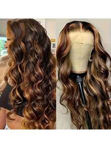 Uveous 34 Inch 99J Burgundy Lace Front Wigs Human Hair 13x4 HD Transparent Body Wave Lace Front Wigs Human Hair Pre Plucked 99j Burgundy Red Wine Human Hair Wigs - S4/27 - 查看 9