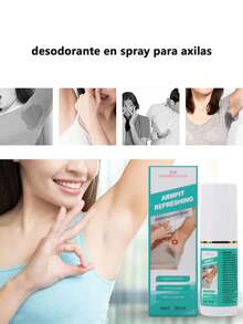 Spray desodorante refrescante para el cuidado de las axilas. Suave y no irritante. Fresco y duradero. Imprescindible para el verano, para que disfrutes de un verano refrescante y. Compacto y portátil. - otro - Ver 3
