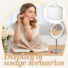 Travel Jewelry Organizer Case, Travel Jewelry Box Jewelrys Storage Book With 6 Plastic Pouches Portable Jewelrys Organizer For Traveling,Earrings, Rings, Necklace, Bracelet-9.8*7.9*3.2 Inch - 米色 - 查看 5