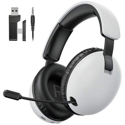  Auriculares inalámbricos para juegos Acinaci BL500 2.4GHz para PC, auriculares para juegos Bluetooth 5.3 compatibles con Switch, portátil, smartphone