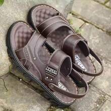 Sandalias de verano para hombre: zapatos de playa impermeables, antideslizantes, con suela blanda y duradera, con suela gruesa Sandalias de suela gruesa de primera calidad - Marrón - Ver 5