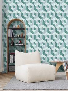 1 Cuộn Giấy Dán Tường Tự Dính Họa Tiết Hình Học 3D, Giấy Dán Tường Hoa Văn, Giấy Dán Tường Phong Cách Retro, Giấy Dán Trang Trí Phòng, Giấy Dán Phòng Tắm, Giấy Dán Vinyl, Thích Hợp Cho Phòng Ngủ, Phòng Tắm và Tự Sửa Chữa Gạch Lát. Giấy Dán PVC Chống Thấm Nước, Thích Hợp Cho Trang Trí Phòng, Quà Sinh Nhật, Quà Tốt Nghiệp, Giấy Dán Thân Thiện Với Người Thuê Nhà (Chiều Rộng: 17,5 Inch) - 1PC - Xem 11