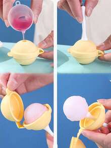 4 件/2 件/1 件硅胶棒棒糖形状冰球模具、冰棒模具、冷冻冰块托盘、创意棒棒糖冰淇淋模具、冷冻冰块托盘、冰球制作器、冰淇淋模具、冰棒模具、硅胶棒棒糖模具、DIY 冰淇淋冰棒、耐热和耐寒冰球制作器 - 彩色 - 查看 10