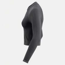 Nike 女士 AS W NP DF SMLS FZ 中层针织连帽夹克 IO4467-070 - 灰色 - 查看 3