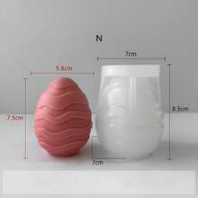 Easter Egg Candle Mold DIY, Silicone Mold For Handmade Soap, Easter Chicken Egg - White - View 8
