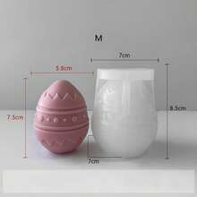 Easter Egg Candle Mold DIY, Silicone Mold For Handmade Soap, Easter Chicken Egg - White - View 7