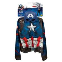 KIWI Captain America Top And Mask - Officially Licensed Character Costume - Authentic Superhero Costume - Captain America Top And Mask - Perfect For Parties And Carnival - Easy To Put On And Take Off, Comfortable And Lightweight Fabric - Nhiều màu - Xem 4