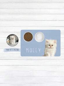 Customizable Pet Feeding Mat (1pc) - Quick-Absorbing, Supports Personalized Name Customization. Suitable For Cats And Dogs, Featuring Non-Slip Rubber Base And Minimalist Design Style. Perfect Gift For Pet Owners. - Multicolor - View 6