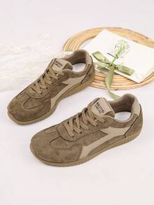 Hidkat Women's Summer Casual Flat Soft Bottom Non-Slip Splicing Color Outdoor Sports Shoes, Suitable For Spring And Autumn - JL661 Khaki - View 8
