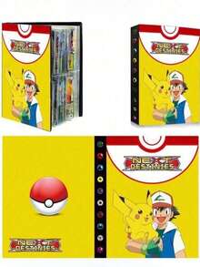 pokemon 120-Card Capacity Pokémon Pikachu Card Album, Pocket Monster Pet Collection Book - Multicolor - View 8