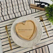 American Chic Placemat Set, 7 Pieces Including 1 Runner And 6 Placemats, Beautifully Woven For A Table Setting. - Crudo, negro y gris - Ver 3
