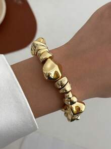 3pcs/Set Bohemian Geometric Irregular CCB Bead Resin Tie Dye Bracelet Set, Elegant Luxury Everyday Casual Party Jewelry Gift For Women - Bracelet - View 5