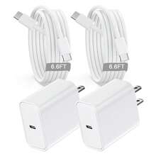 30W PD快充墙式适配器 + 200厘米高效快充数据线，兼容 17 Pro Max/17 Pro/17/Air/16/15、S25/S24/S23/S22/S21 Ultra Plus等机型 - 美規A型插(110-127V) - 查看 1